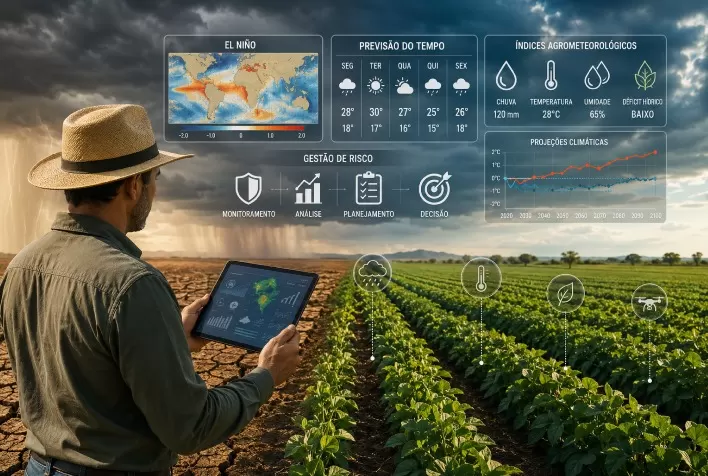 El Niño e mudanças climáticas transformam gestão de risco no agronegócio: dados agrometeorológicos ganham papel estratégico na tomada de decisão