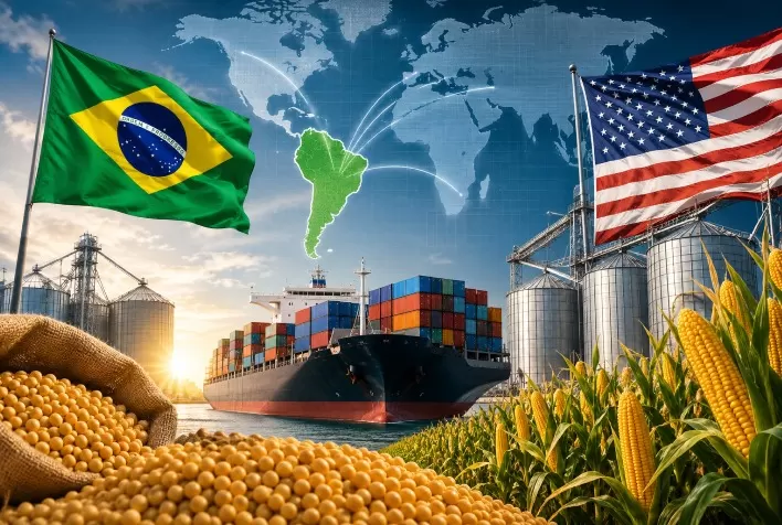 Brasil ameaça liderança agrícola dos EUA e pode assumir posto de maior exportador do mundo