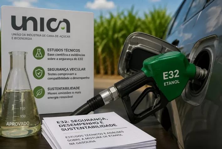 Unica rebate ação do MPF e defende E32 com base em estudos técnicos sobre mistura de etanol na gasolina