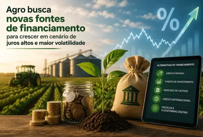 Agro busca novas fontes de financiamento para crescer em cenário de juros altos e maior volatilidade