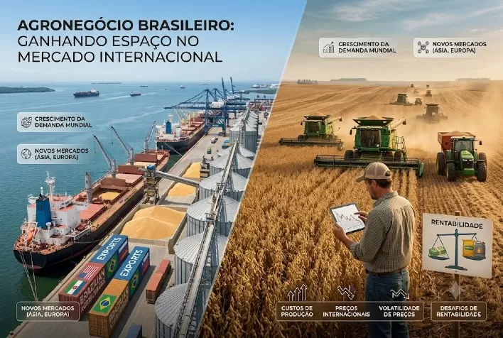 Agronegócio brasileiro pode ganhar espaço no mercado internacional, mas terá desafios de rentabilidade