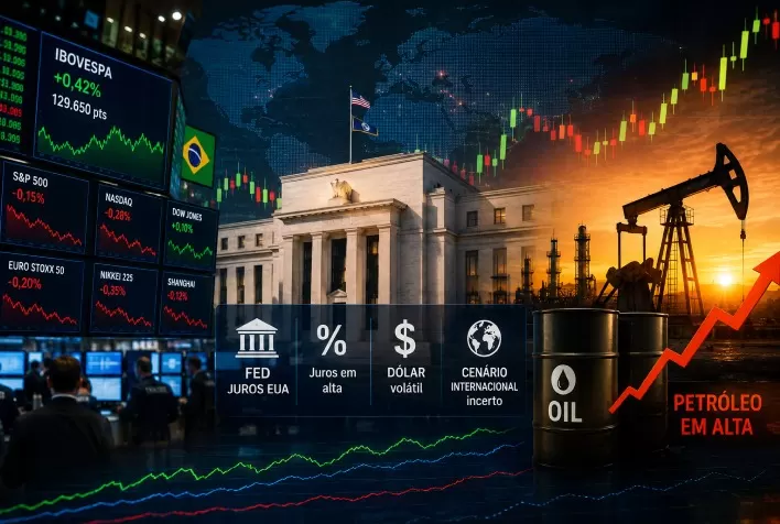 Bolsas globais oscilam com juros dos EUA e petróleo em alta; Ibovespa monitora Fed, dólar e cenário internacional