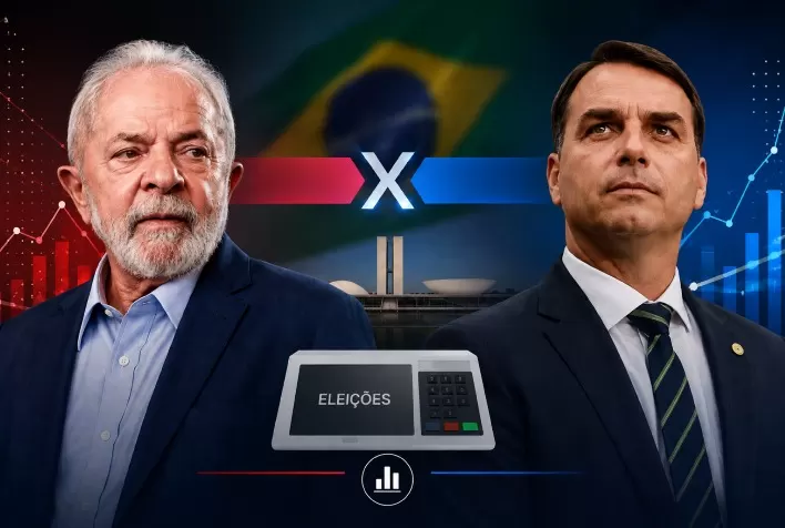 BTG/Nexus: Lula e Flávio Bolsonaro empatam tecnicamente em cenário para a Presidência, aponta pesquisa