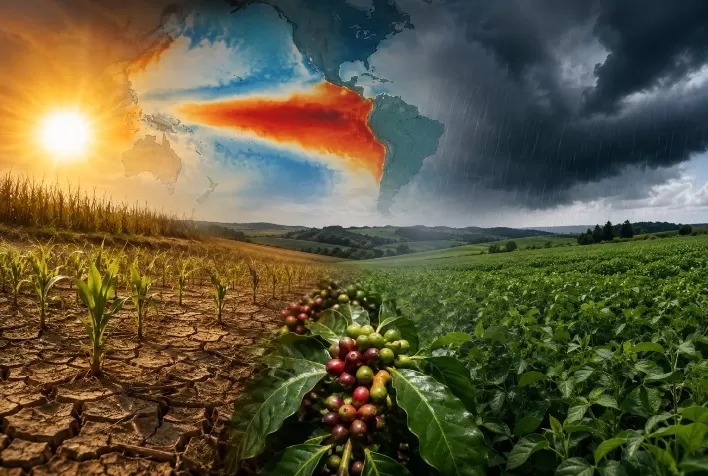 El Niño 2026 deve ganhar força no segundo semestre e pode provocar impactos no clima e na produção agropecuária brasileira