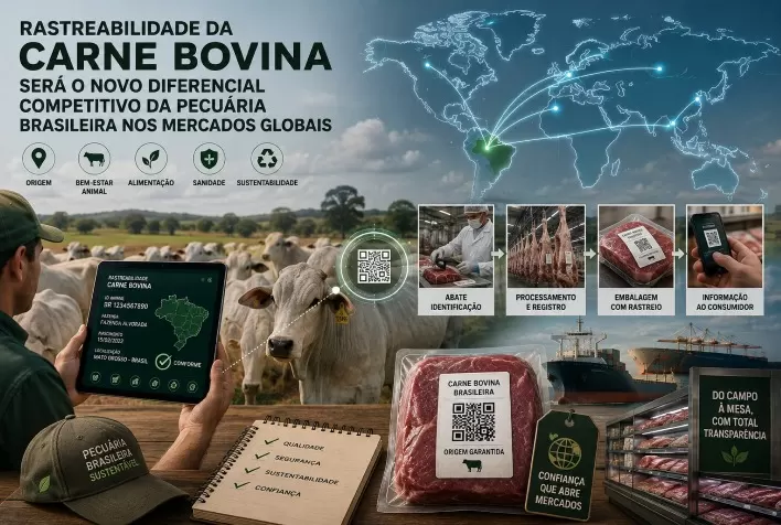 Rastreabilidade da carne bovina será o novo diferencial competitivo da pecuária brasileira nos mercados globais