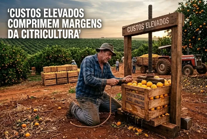Custos elevados comprimem margens da citricultura