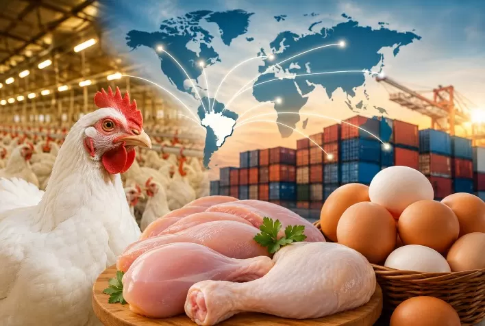 Frango e ovos: exportações ganham força e sustentam mercado avícola brasileiro