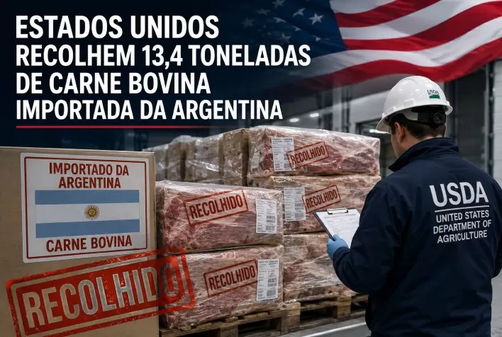 Estados Unidos recolhem 13,4 toneladas de carne bovina importada da Argentina