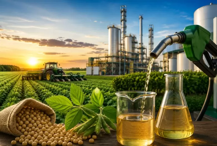 Biodiesel impulsiona demanda por soja, amplia produção de farelo e fortalece indústria no Brasil