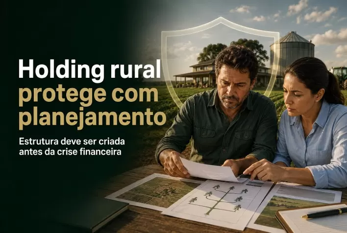 Holding rural pode proteger fazenda de dívida bancária, mas exige planejamento antes da crise