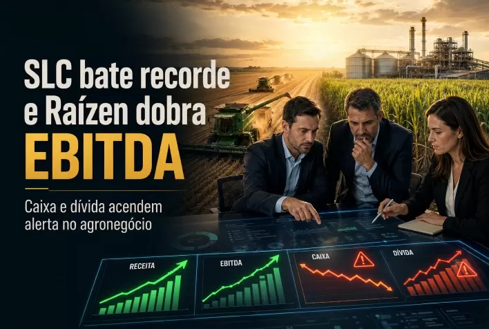 SLC bate recorde de receita e Raízen dobra EBITDA, mas caixa e dívida acendem alerta no agro