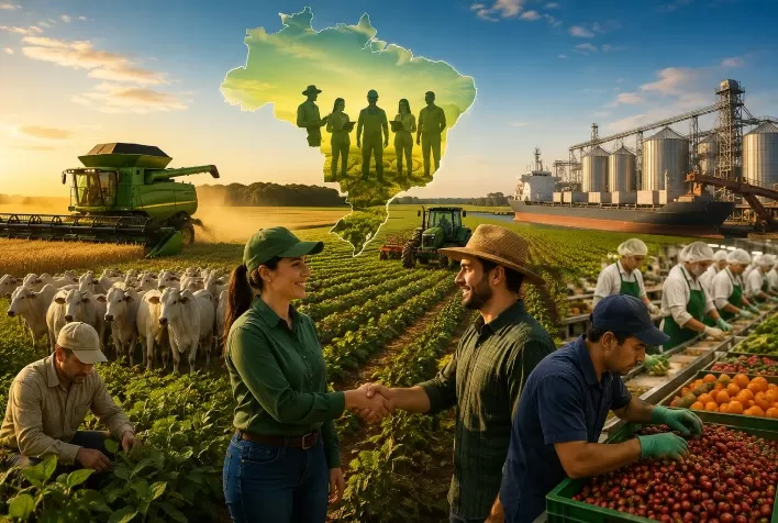 Emprego no agronegócio recua para 27,79 milhões no primeiro trimestre de 2026, aponta Cepea