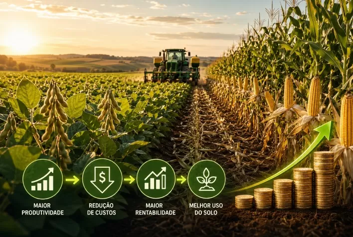 Sucessão soja-milho eleva produtividade, reduz custos e amplia rentabilidade no campo