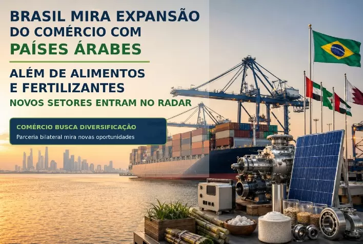 Brasil mira expansão do comércio com países árabes além de alimentos e fertilizantes