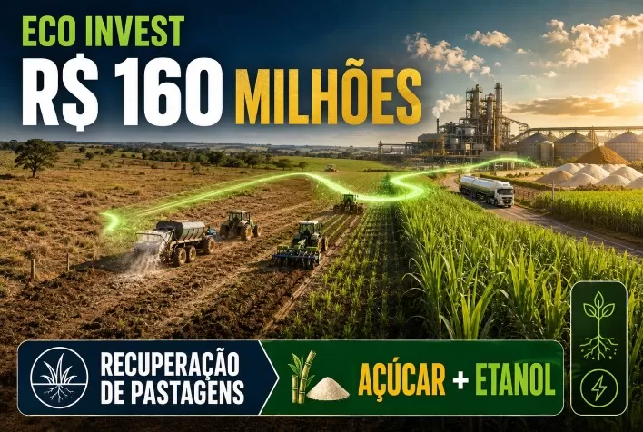 Eco Invest destina R$ 160 milhões à recuperação de pastagens degradadas para produção de açúcar e etanol