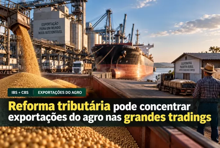 Reforma tributária pode concentrar exportações do agro nas grandes tradings