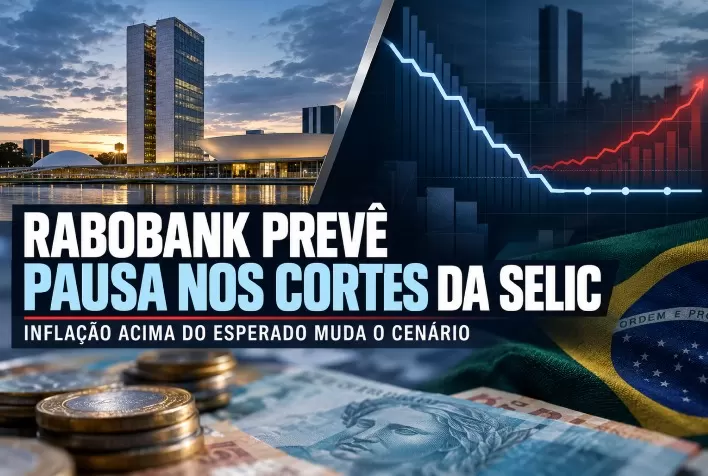 Rabobank prevê pausa nos cortes da Selic após inflação acima do esperado