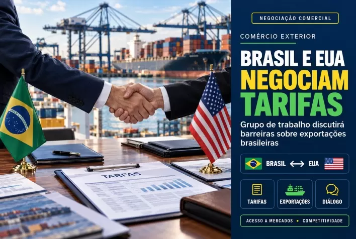 Brasil e EUA criam grupo de trabalho para negociar tarifas sobre exportações brasileiras