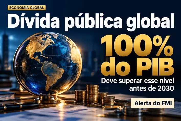 Dívida pública global deve superar 100% do PIB antes de 2030, alerta FMI