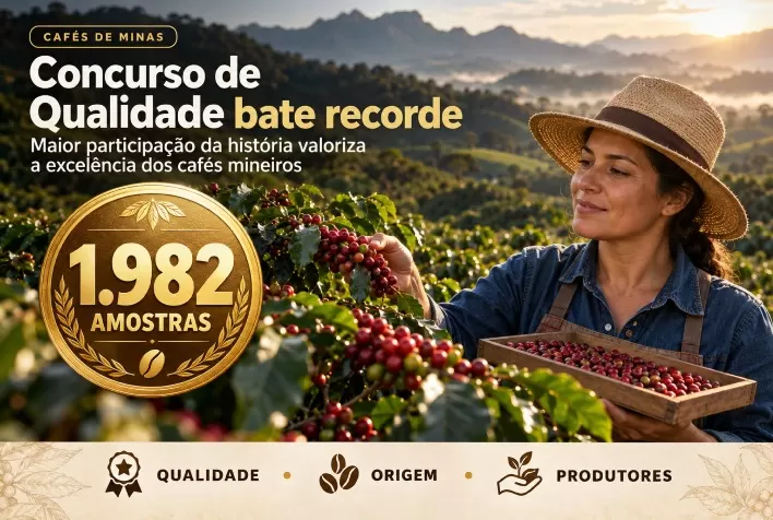 Concurso de Qualidade dos Cafés de Minas Gerais bate recorde com 1.982 amostras