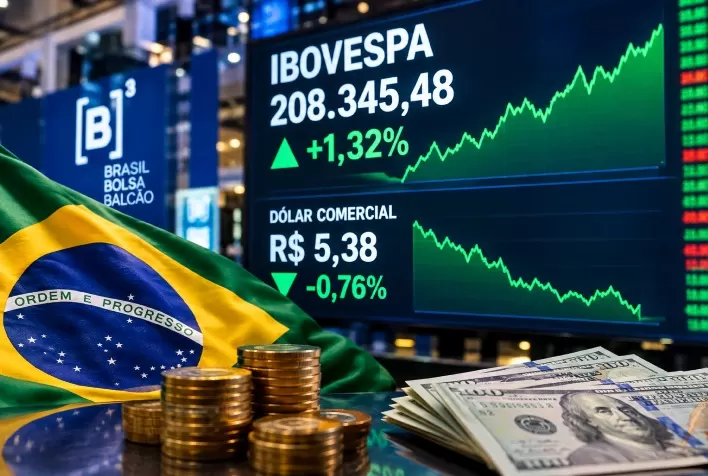 Ibovespa sobe acima dos 208 mil pontos e dólar cai: veja a abertura das bolsas hoje