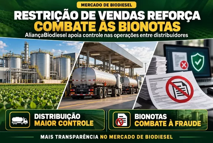 Biodiesel: AliançaBiodiesel apoia restrição de vendas entre distribuidores para combater “bionotas”