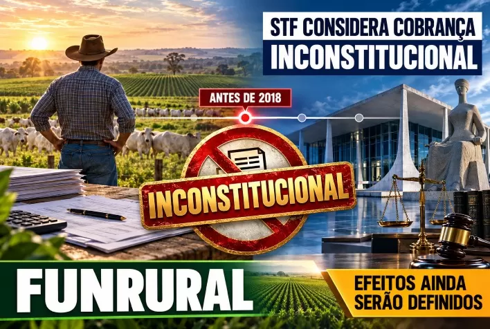 Funrural: STF considera cobrança anterior a 2018 inconstitucional; efeitos ainda serão definidos