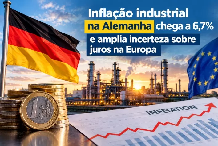 Inflação industrial na Alemanha chega a 6,7% e amplia incerteza sobre juros na Europa