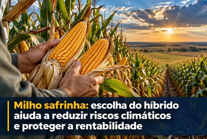 Milho safrinha: escolha do híbrido ajuda a reduzir riscos climáticos e proteger a rentabilidade