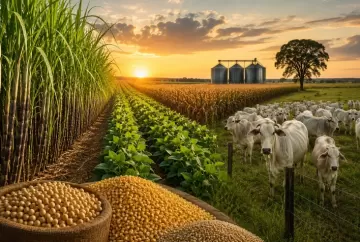 Diversificação entre cana, grãos e pecuária vira estratégia para reduzir riscos no agronegócio