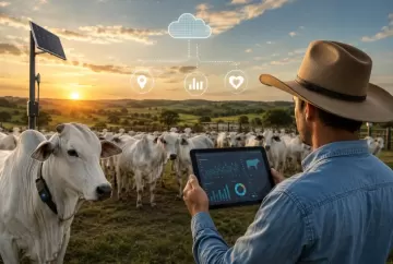 Monitoramento digital na pecuária cresce 162% e impulsiona gestão de bovinos no Brasil