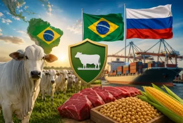 Rússia reconhece Brasil livre de febre aftosa sem vacinação e fortalece exportações do agronegócio