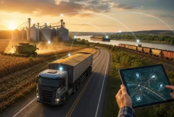 Frete pode representar até 40% do custo das commodities agrícolas e impulsiona avanço da inteligência logística no agronegócio brasileiro