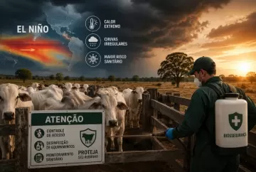 El Niño forte aumenta alerta sanitário na pecuária brasileira e exige reforço na biossegurança dos rebanhos