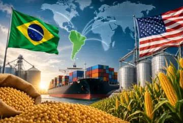 Brasil ameaça liderança agrícola dos EUA e pode assumir posto de maior exportador do mundo