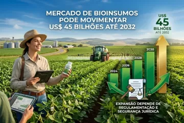 Mercado de bioinsumos pode movimentar US$ 45 bilhões até 2032; expansão depende de regulamentação e segurança jurídica