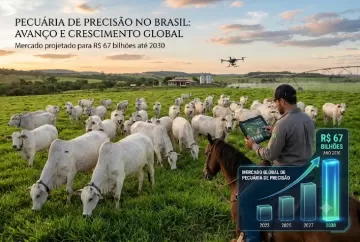Pecuária de precisão avança no Brasil e mercado global pode alcançar R$ 67 bilhões até 2030