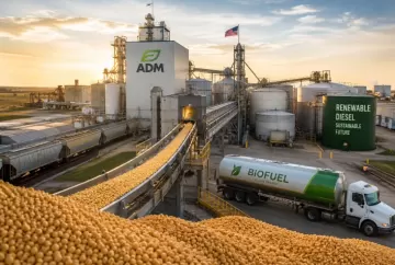 ADM amplia processamento de oleaginosas nos EUA para atender avanço dos biocombustíveis e elevar demanda por soja