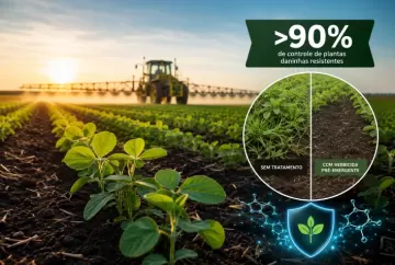 Herbicida pré-emergente para soja alcança mais de 90% de controle de plantas daninhas resistentes, apontam estudos