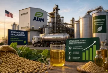 ADM amplia esmagamento de oleaginosas nos EUA para atender avanço dos biocombustíveis