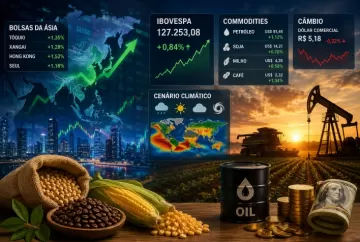 Bolsas globais sobem na Ásia, Ibovespa avança e commodities monitoram petróleo, dólar e cenário climático