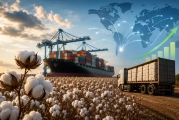 Exportações de algodão do Brasil crescem 21,8% em julho e somam 155 mil toneladas