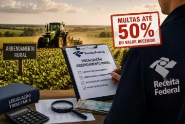Receita Federal amplia fiscalização sobre arrendamento rural; multas podem chegar a 50% do valor recebido