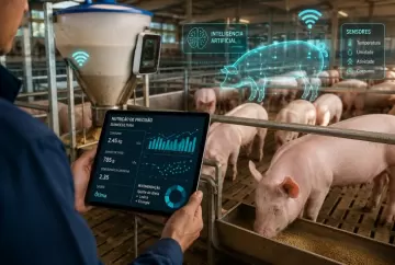 Inteligência artificial e sensores transformam a nutrição de precisão na suinocultura