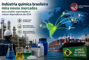 Indústria química brasileira mira novos mercados para ampliar exportações e reduzir dependência dos EUA