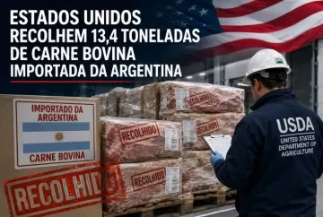 Estados Unidos recolhem 13,4 toneladas de carne bovina importada da Argentina