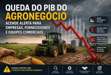 Queda do PIB do agronegócio acende alerta para empresas, fornecedores e equipes comerciais