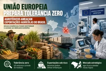 União Europeia prepara tolerância zero para agrotóxicos e ameaça exportações agrícolas do Brasil