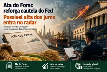 Ata do Fomc reforça cautela do Fed e coloca possível alta dos juros dos EUA no radar