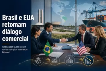 Brasil e Estados Unidos retomam diálogo para reduzir tarifas e ampliar comércio bilateral